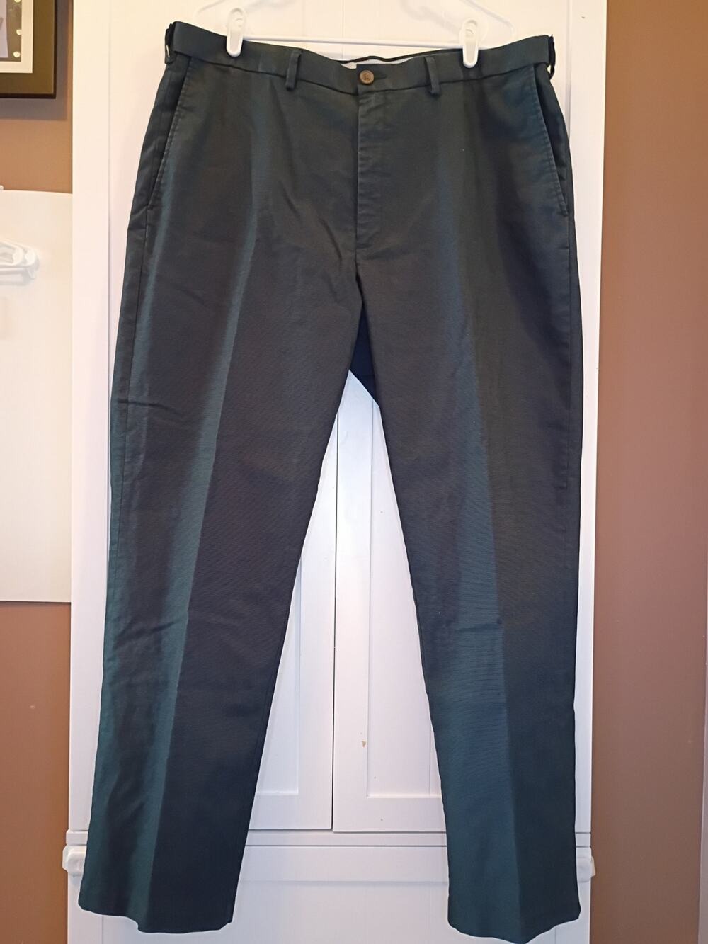 Haggar Navy Blue Chinos - Classic Straight Fit